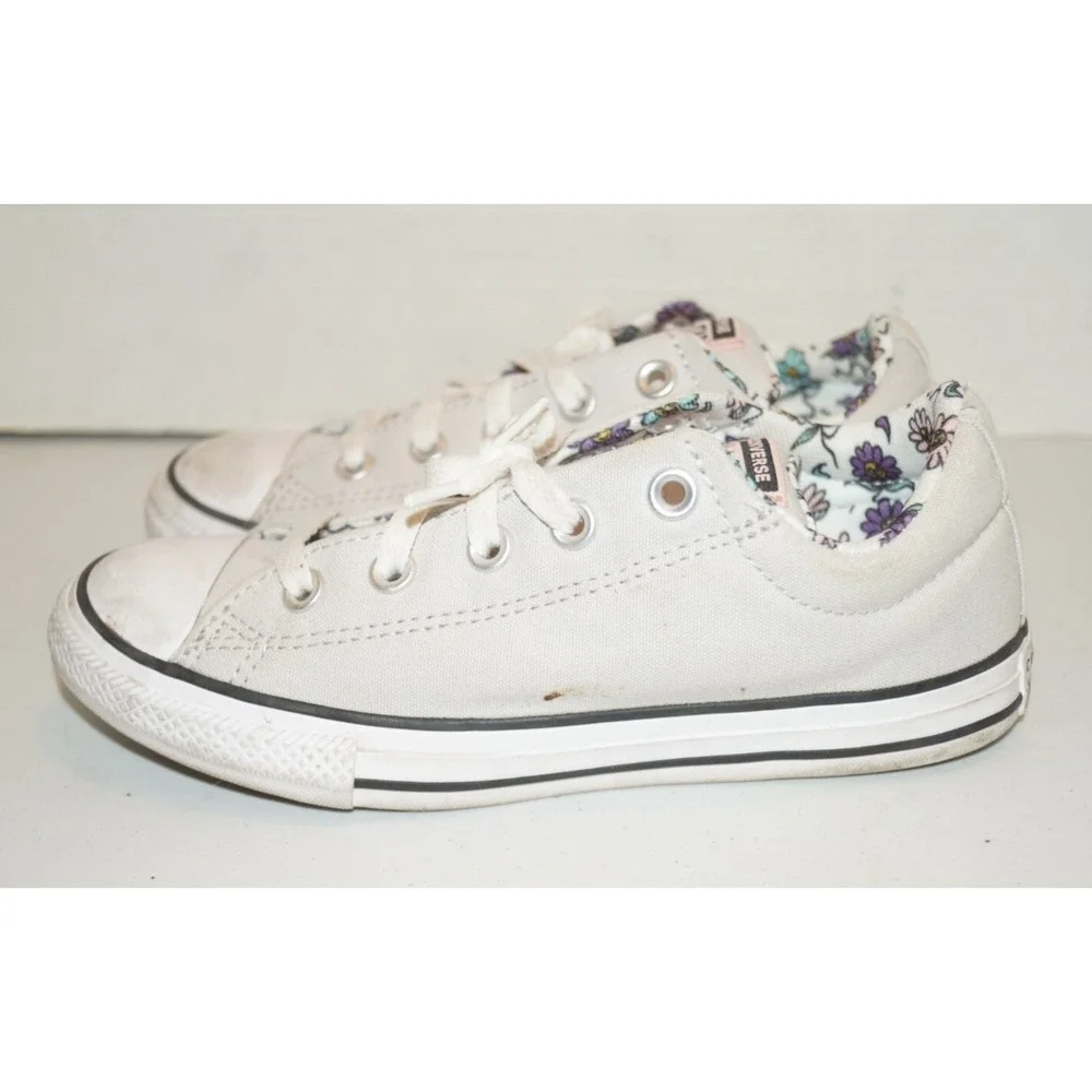 Converse All Star Chuck Taylor Gray Shoes Low Top Sneakers Kids Size 3